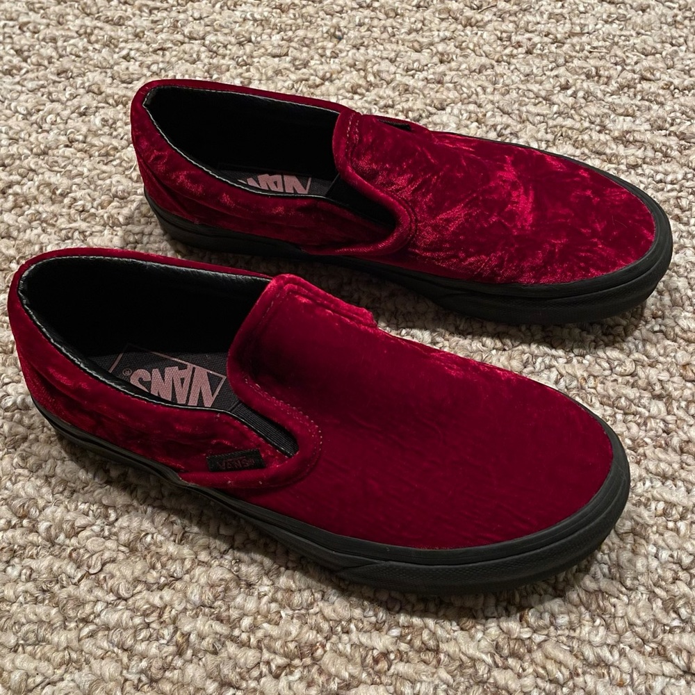 Crushed velvet Slip-On Vans